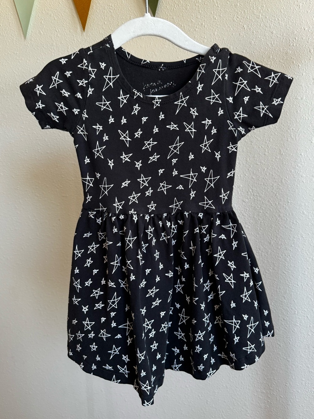 JUNE & JANUARY | Black Twirl Dress with Stars